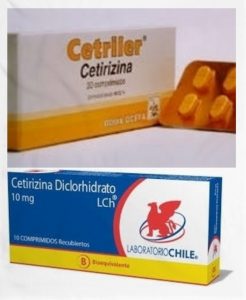 posologia cetirizina