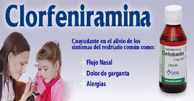 para que sirve la clorfenamina
