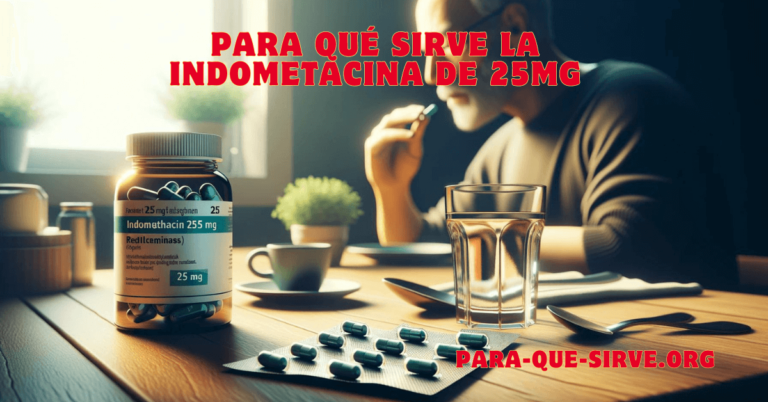 Para Qué Sirve la Indometacina de 25mg benenficios