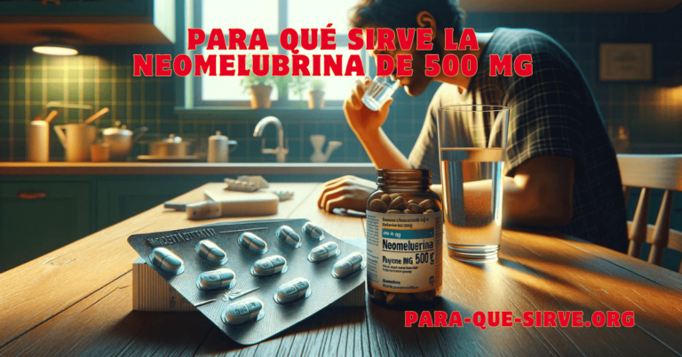 Para Qué Sirve la Neomelubrina de 500 mg usos