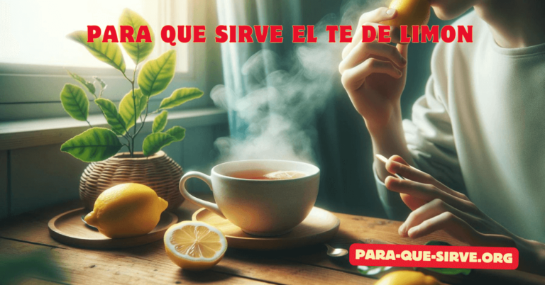 para que sirve el te de limon en ayunas 1